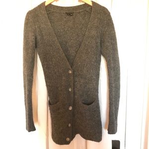 Theory 100% Wool Alpaca Thick Cardigan Sweater